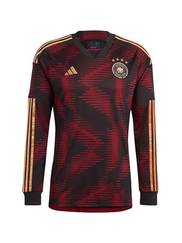 Germany away long sleeve jersey soccer uniform men's second football tops sport shirt 2022 world cup